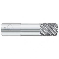 5/8 Dia. x 4 Overall Length 4-Flute .090 C/R Solid Carbide SE End Mill-Round Shank-Center Cut-Uncoated - All Tool & Supply