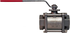 BONOMI - 1/2" Pipe, Full Port, Stainless Steel Steam Service Ball Valve - Exact Industrial Supply