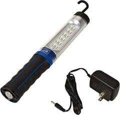 Value Collection - 12 VDC, 3 Watt, Cordless, LED Portable Handheld Work Light - 1 Head, 350 Lumens, ABS & Polycarbonate, 11-1/2" Long x 1-1/4" Wide x 1-5/8" High - All Tool & Supply