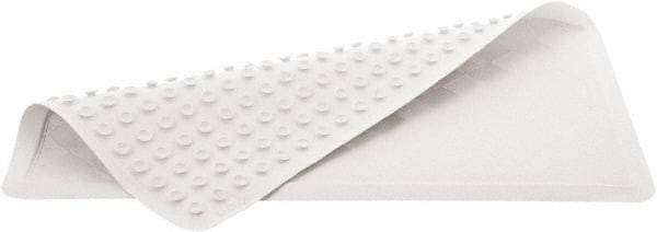 Rubbermaid - 22-1/2" Long x 14" Wide, Rubber Plumbed Wash Station Bath Tub Mat - White Matting - All Tool & Supply