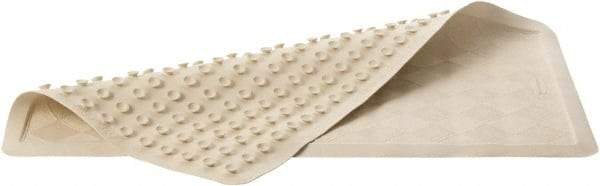 Rubbermaid - 36" Long x 18" Wide, Rubber Plumbed Wash Station Bath Tub Mat - Beige Matting - All Tool & Supply