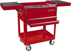 Sunex Tools - 29-1/4" Wide x 39.4" High x 20-45/64" Deep, 2 Drawer Tool Cart - 450 Lb Capacity, Steel, Red - All Tool & Supply