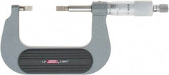 SPI - 1" to 2" Mechanical Painted Blade Micrometer - 0.0002" Accuracy, 0.03" Blade Thickness, Ratchet Stop Thimble - All Tool & Supply