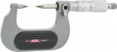 SPI - 1 Inch, Ratchet Stop, Mechanical Point Micrometer - Accurate up to 0.0001 Inch, 30° Point Angle - All Tool & Supply