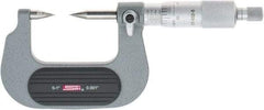 SPI - 1 Inch, Ratchet Stop, Mechanical Point Micrometer - Accurate up to 0.0001 Inch, 30° Point Angle - All Tool & Supply