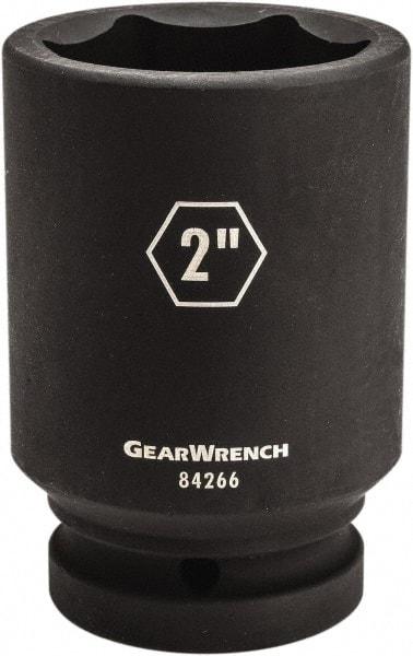 GearWrench - 1" Drive 1-7/8" Deep Impact Socket - 6 Points, 4-1/4" OAL - All Tool & Supply