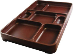 Made in USA - 14-1/4" Long x 9-1/2" Wide x 1-3/4" Deep Tray - Polypropylene - All Tool & Supply