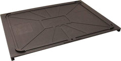 Made in USA - 17-1/2" Wide x 1" High, Gray Bin Cover - Use with Barracuda Box - All Tool & Supply