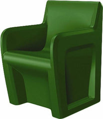 Made in USA - Green Polyethylene Guest Chair - 24" Wide x 33" High - All Tool & Supply