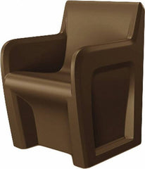 Made in USA - Brown Polyethylene Guest Chair - 24" Wide x 33" High - All Tool & Supply