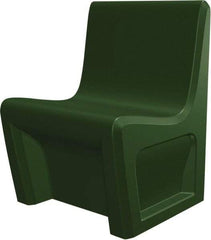 Made in USA - Green Polyethylene Guest Chair - 24" Wide x 33" High - All Tool & Supply