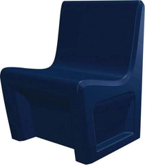 Made in USA - Slate Blue Polyethylene Guest Chair - 24" Wide x 33" High - All Tool & Supply