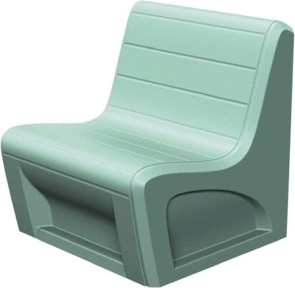 Made in USA - Green Polyethylene Guest Chair - 31" Wide x 33" High - All Tool & Supply