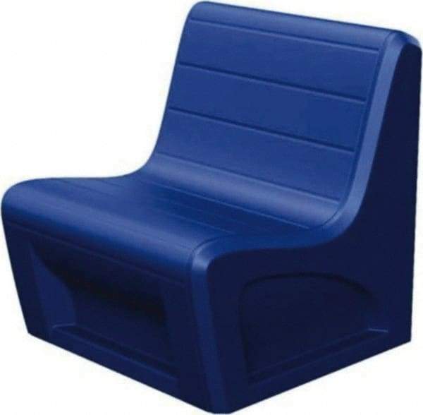 Made in USA - Slate Blue Polyethylene Guest Chair - 31" Wide x 33" High - All Tool & Supply