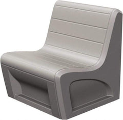 Made in USA - Grey Polyethylene Guest Chair - 31" Wide x 33" High - All Tool & Supply