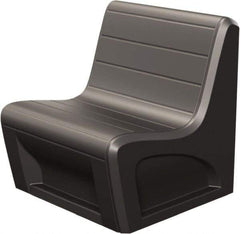 Made in USA - Black Polyethylene Guest Chair - 31" Wide x 33" High - All Tool & Supply