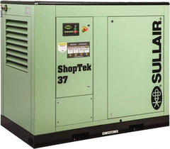 Sullair - 50 hp, Stationary Electric Rotary Screw Air Compressor - Three Phase, 115 Max psi, 219 CFM, 460 Volt - All Tool & Supply