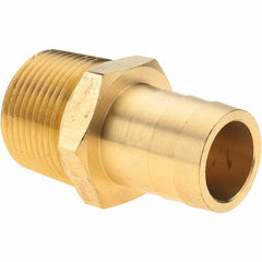 Value Collection - 1 NPT Thread Hose Barb x Male NPT Connector - 1" ID Hose, Brass - All Tool & Supply