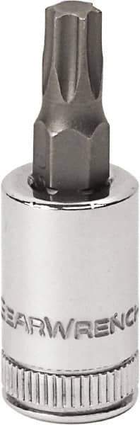 GearWrench - 1/4" Drive, T25 Torx Bit Socket - 1-17/32" OAL, 0.984" Bit Length - All Tool & Supply