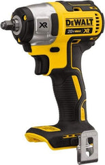 DeWALT - 3/8" Drive 20 Volt Mid-Handle Cordless Impact Wrench & Ratchet - 2,800 RPM, 0 to 3,200 BPM, 150 Ft/Lb Torque, Lithium-Ion Batteries Not Included - All Tool & Supply