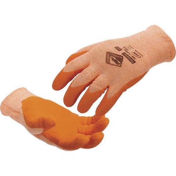 Tilsatec - Size M (8), ANSI Cut Lvl A9, Puncture Lvl 4, Abrasion Lvl 4, Latex Coated Cut & Puncture Resistant Gloves - All Tool & Supply