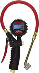 Milton - 0 to 255 psi Digital Large Bore Dual Head Tire Pressure Gauge - AAA Battery, 15' Hose Length - All Tool & Supply