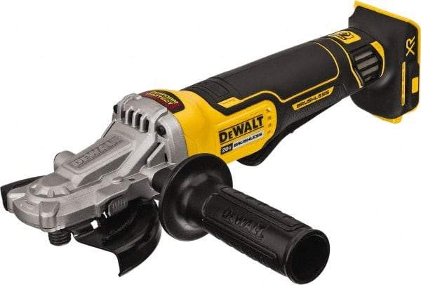 DeWALT - 5" Wheel Diam, 9,000 RPM, Cordless Angle & Disc Grinder - 5/8-11 Spindle, 20 Volts - All Tool & Supply