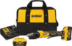 DeWALT - 5" Wheel Diam, 9,000 RPM, Cordless Angle & Disc Grinder - 5/8-11 Spindle, 20 Volts - All Tool & Supply