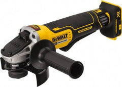 DeWALT - 4-1/2" Wheel Diam, 9,000 RPM, Cordless Angle & Disc Grinder - 5/8-11 Spindle, 20 Volts - All Tool & Supply