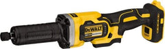 DeWALT - 1/4" Collet, 25,000 RPM, Straight Handle Cordless Angle & Disc Grinder - 20 Volts - All Tool & Supply