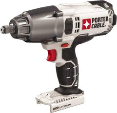 Porter-Cable - 1/2" Drive 20 Volt Mid-Handle Cordless Impact Wrench & Ratchet - 1,700 RPM, 330 Ft/Lb Torque, Lithium-Ion Batteries Not Included - All Tool & Supply