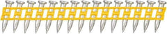 DeWALT - 9 Gauge 0.145" Shank Diam 3/4" Long Concrete Nails for Power Nailers - Steel, Zinc Finish, Smooth Shank, Angled Stick Plastic Collation, Round Head - All Tool & Supply