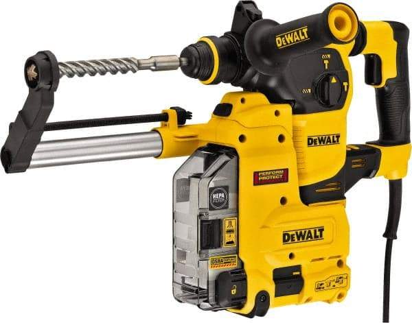 DeWALT - 120 Volt 1" SDS Plus Chuck Electric Rotary Hammer - 0 to 5,200 BPM, 0 to 1,150 RPM, Reversible - All Tool & Supply