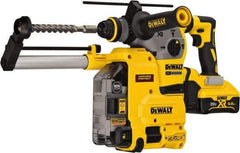 DeWALT - 20 Volt 1-1/8" SDS Plus Chuck Cordless Rotary Hammer - 0 to 4,480 BPM, 0 to 1,000 RPM, Reversible - All Tool & Supply