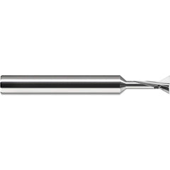 Harvey Tool - 90° 3/16" Cut Diam, 3/64" Cut Width, Solid Carbide Dovetail Cutter - Exact Industrial Supply