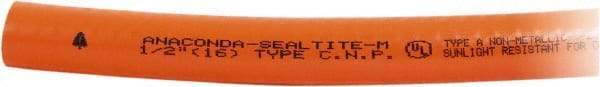 Anaconda Sealtite - 1" Trade Size, 100' Long, Flexible Liquidtight Conduit - PVC, 25.4mm ID, Orange - All Tool & Supply