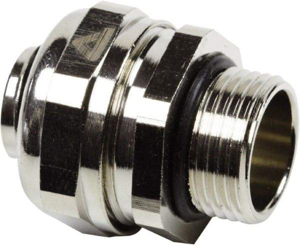 Anaconda Sealtite - 20mm Trade, Nickel Plated Brass Threaded Straight Liquidtight Conduit Connector - Partially Insulated - All Tool & Supply