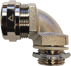 Anaconda Sealtite - 1" Trade, 316 Stainless Steel Threaded 90° Liquidtight Conduit Connector - Partially Insulated - All Tool & Supply