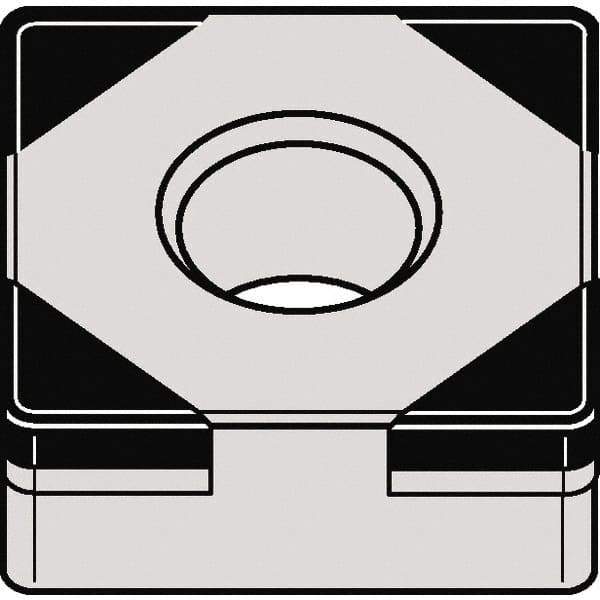 Kennametal - SNGA433 MT Grade KBH10 CBN Turning Insert - 90° Square, 1/2" Inscr Circle, 3/16" Thick, 3/64" Corner Radius - All Tool & Supply