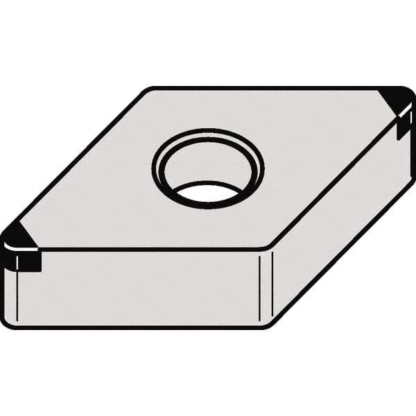 Kennametal - DNGA432 Grade KBH10 CBN Turning Insert - 55° Diamond, 1/2" Inscr Circle, 3/16" Thick, 1/64" Corner Radius - All Tool & Supply