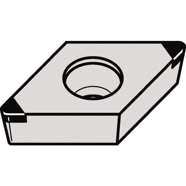 Kennametal - DCGW32.51 MT Grade KBH10 CBN Turning Insert - 55° Diamond, 3/8" Inscr Circle, 5/32" Thick, 1/64" Corner Radius - All Tool & Supply