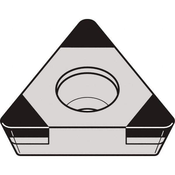 Kennametal - TPGW222 MT Grade KBH10 CBN Turning Insert - 60° Triangle, 1/4" Inscr Circle, 1/8" Thick, 1/32" Corner Radius - All Tool & Supply