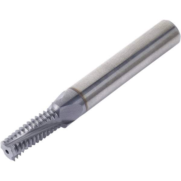 Vargus - M14x2.00 ISO, 11.6mm Cutting Diam, 4 Flute, Solid Carbide Helical Flute Thread Mill - Internal Thread, 29mm LOC, 80mm OAL, 12mm Shank Diam - All Tool & Supply