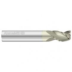 8mm Dia. x 64mm Overall Length 3-Flute Square End Solid Carbide SE End Mill-Round Shank-Center Cut-FC5 - All Tool & Supply