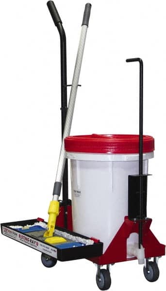 Fas-trak - Janitor Carts & Caddies Type: Floor Finisher Tool Cart Material: HDPE Plastic; Metal - All Tool & Supply