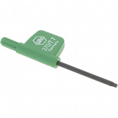 Wiha - T7 Torx Key - Flag-Style, 35mm Length Under Head, 2.6" OAL - All Tool & Supply