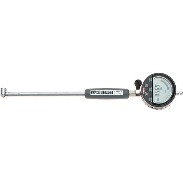 SPI - 35mm, 150mm Deep, Electronic Bore Gage - Up to 0.015mm Accuracy, 0.002mm Resolution, Data Output, Includes Indicator - All Tool & Supply