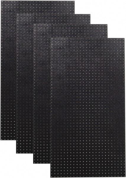 Triton - 24" Wide x 48" High Peg Board Storage Board - 4 Panels, Polyethylene, Black - All Tool & Supply