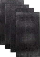 Triton - 24" Wide x 48" High Peg Board Storage Board - 4 Panels, Polyethylene, Black - All Tool & Supply