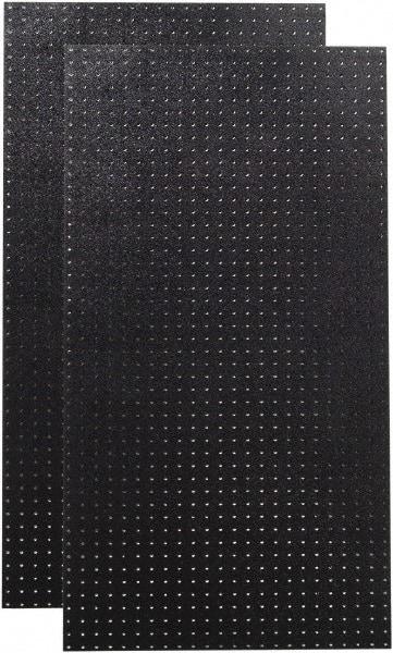 Triton - 24" Wide x 48" High Peg Board Storage Board - 2 Panels, Polyethylene, Black - All Tool & Supply